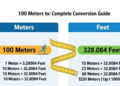 100 Meters to Feet: Complete Conversion Guide